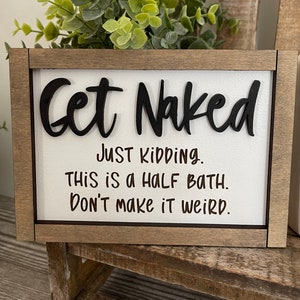 Bathroom Signs/ Bathroom Decor / Rae Dunn Decor / Tiered Tray Decor / Bathroom / Everyday Signs