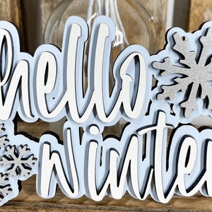 Winter Schilder, Winter Dekor, Schnee Dekor, Urlaub Schilder, Urlaub Dekor, Urlaub Tiered Tablett, Tiered Tablett Dekor, Tiered Tablett Schilder