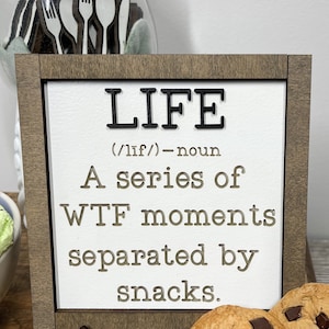 Kitchen Signs, Kitchen Decor, Everyday Decor, Everyday Signs, Neutral Decor, Tiered Tray, Tiered Tray Decor, Tiered Tray Signs, Wood Signs