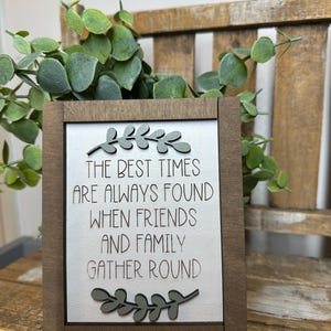 Home Decor, Farmhouse Decor, Farmhouse Style, Rustic Decor, Neutral Home Decor, Tiered Tray Signs, Tiered Tray Decor, Wood Sign Decor