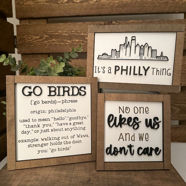 Football Tiered Tray Decor, Philadelphia Tiered Tray Decor, Football Home Decor, Philadelphia Gift for Him, Sports Gift for Him