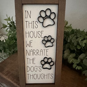 Dog Tiered Tray Decor, Dog Tiered Tray, Neutral Tiered Tray Decor,  Dog Humor Signs, Funny Dog Signs