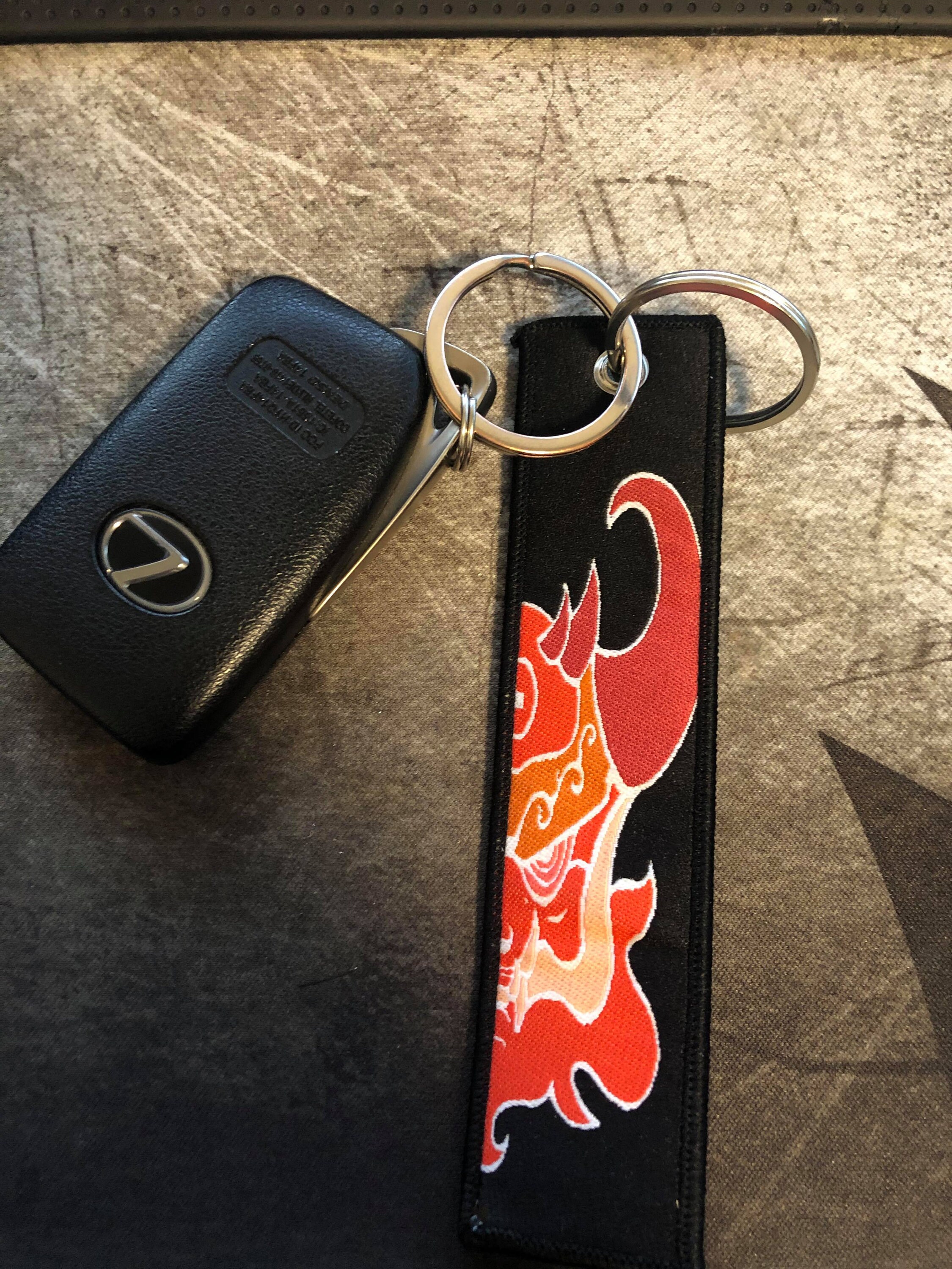 Oni Mask Flight Keychains Etsy