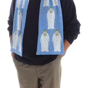 Raymond Briggs' The Snowman Scarf David Bowie Snowman Scarf Vintage Snowman Scarf Christmas Gift Ideas For Kids Knitted Scarf image 8