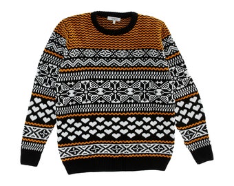 Nordic Knitted Christmas Jumper | Xmas Charity Sweater | Best Christmas Jumper 2023 | Made in the UK | Christmas Gift Idea For Him & Her