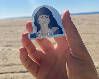 Selena Holographic Computer Decal Permanent Sticker