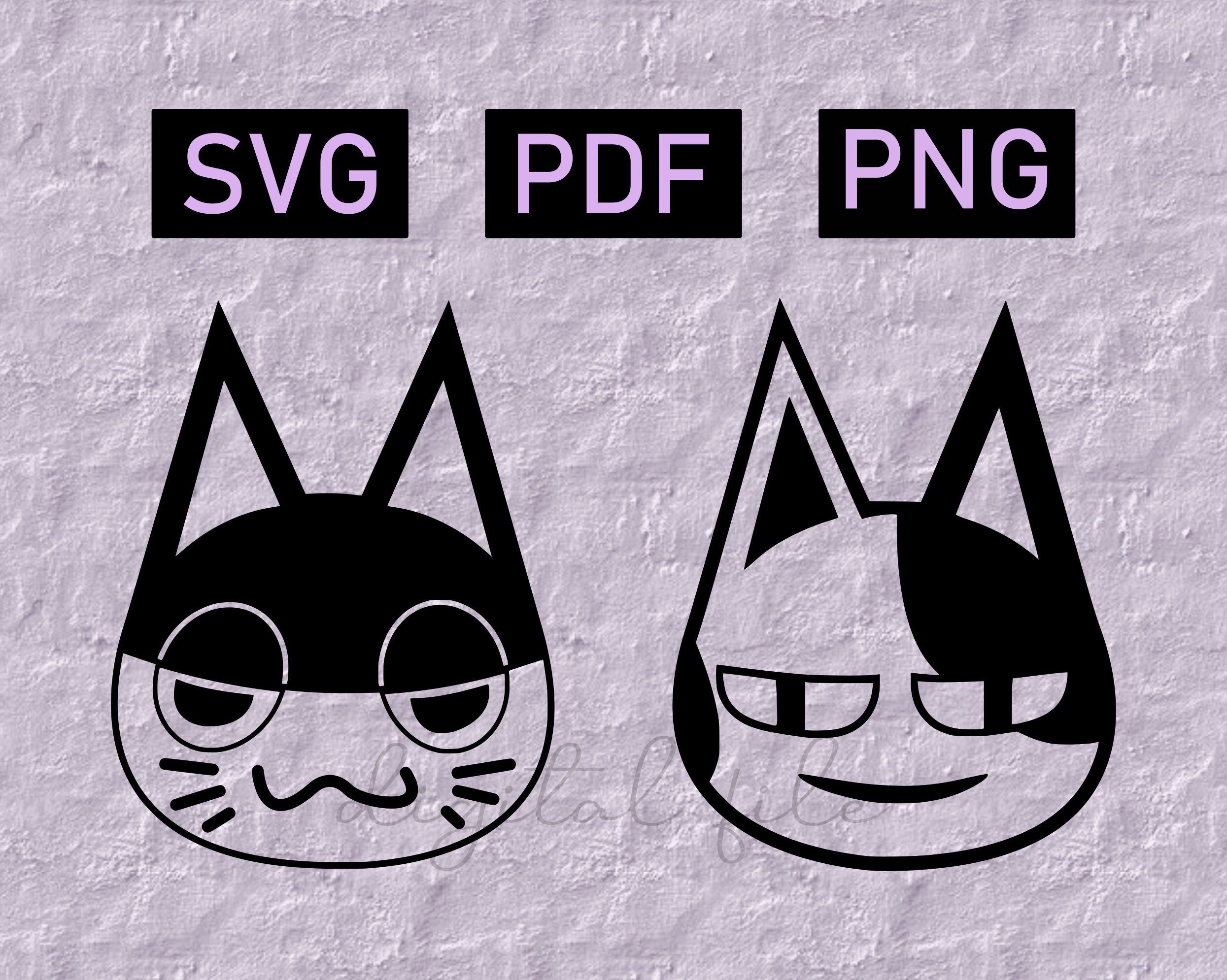 Download Punchy And Bob Animal Crossing Svg New Horizons Villager Etsy