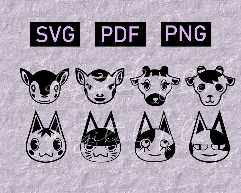 Download Various Villagers Animal Crossing SVG New Horizons ...
