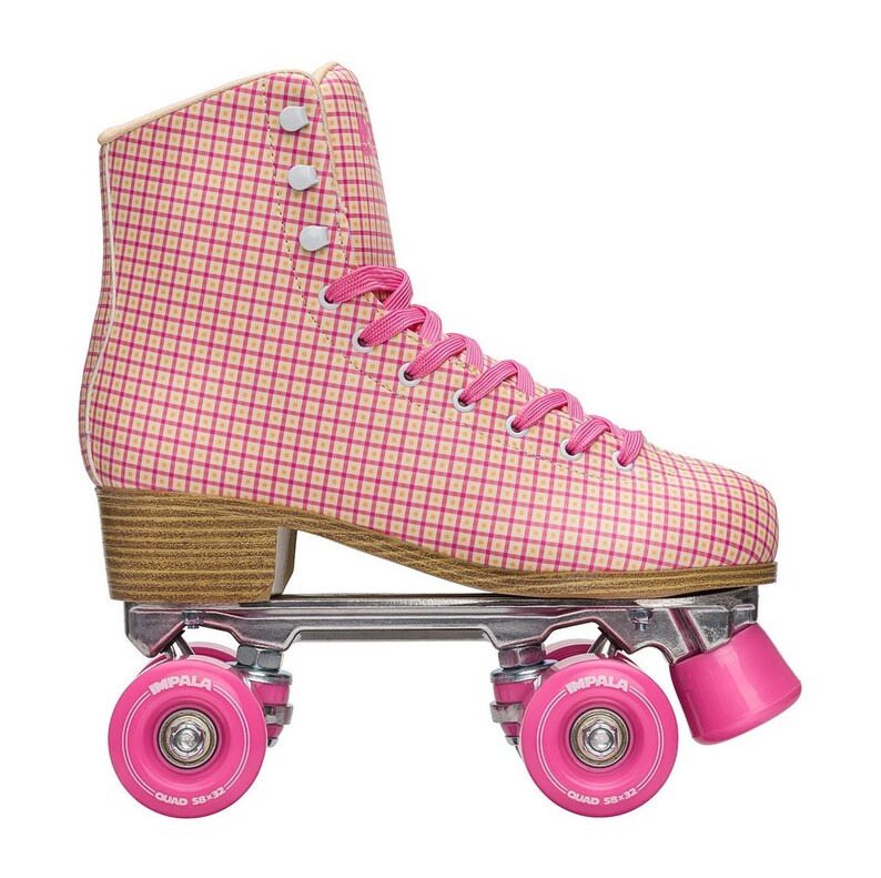 Impala Quad Roller Skates Pink Tartan Etsy