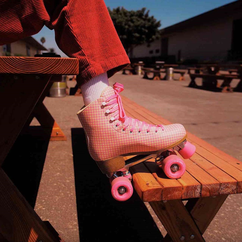 Impala Quad Roller Skates Pink Tartan Etsy