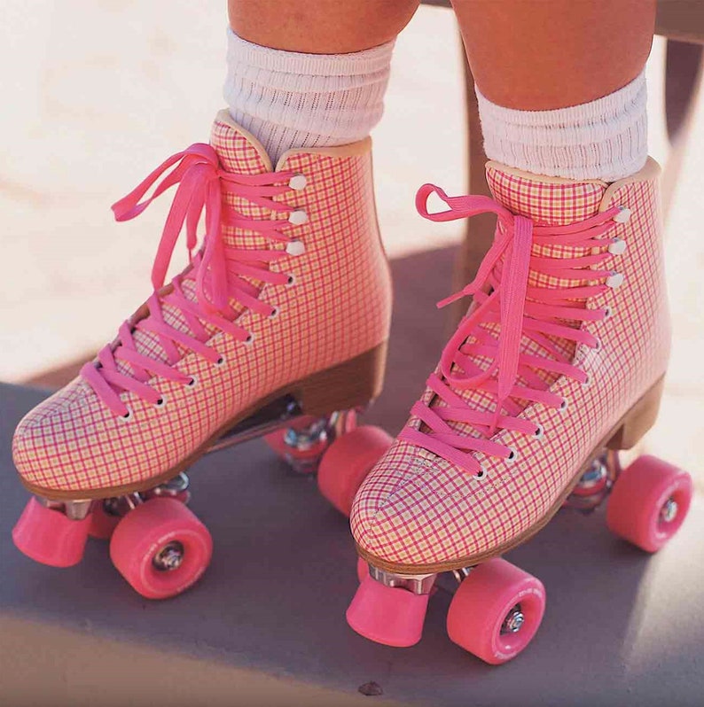 Impala Quad Roller Skates Pink Tartan Etsy