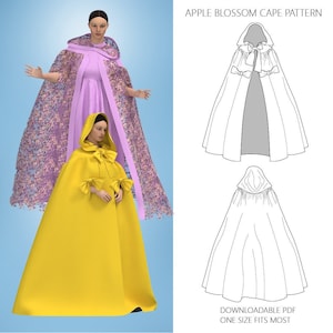 Apple Blossom Cape Pattern- Downloadable PDF