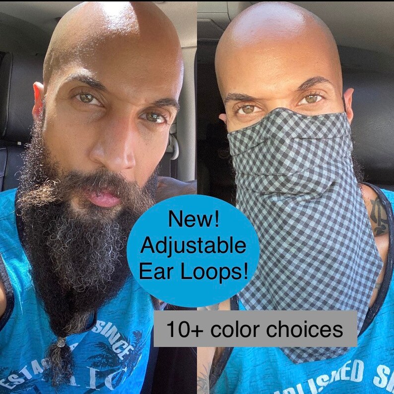 XL Beard Cover Face Mask choose your fabric Etsy
