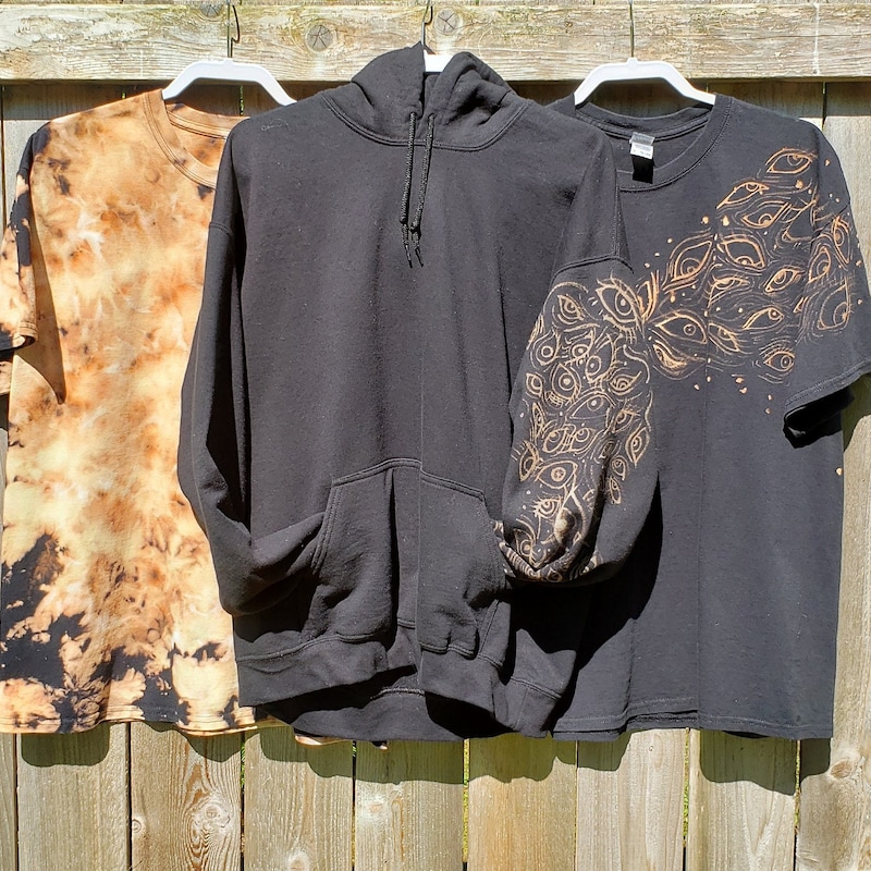 bleaching clothes tie dye