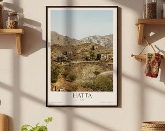 Impresión de la cabaña de montaña Hatta – Fotografía de paisajes desérticos de los EAU