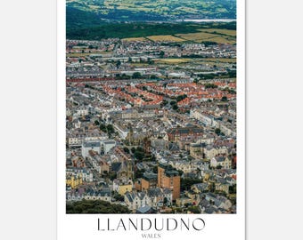 Arte mural de Llandudno: Impresión fotográfica de paisajes costeros de Gales