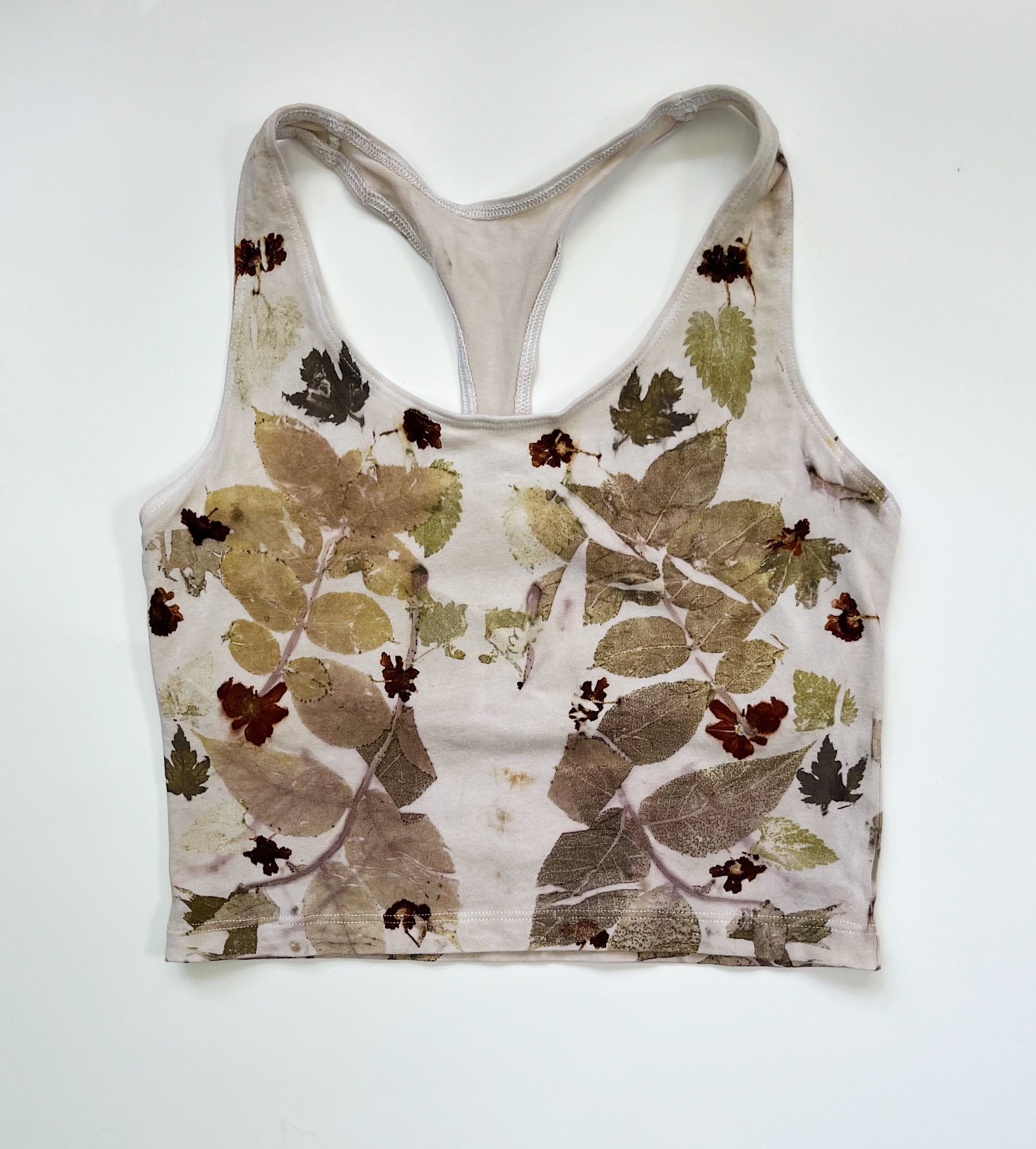 Natural Tie Dye Women’s Tank Top | Eco Dyed Boho Summer Festival Shirt | Handmade Casual Sleeveless Top, Cropped tank top, women’s gifts