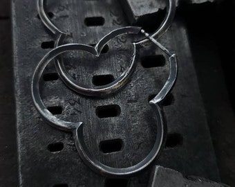 Dreipass earrings / silver earrings / handmade earrings / gothic earrings / VALK jewelry