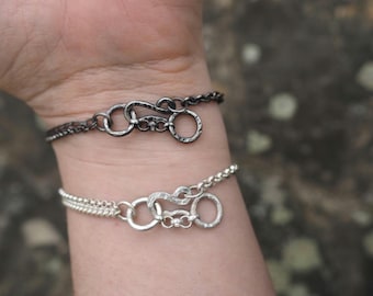 CHAIN BRACELET sterling silver bracelet with hook closure