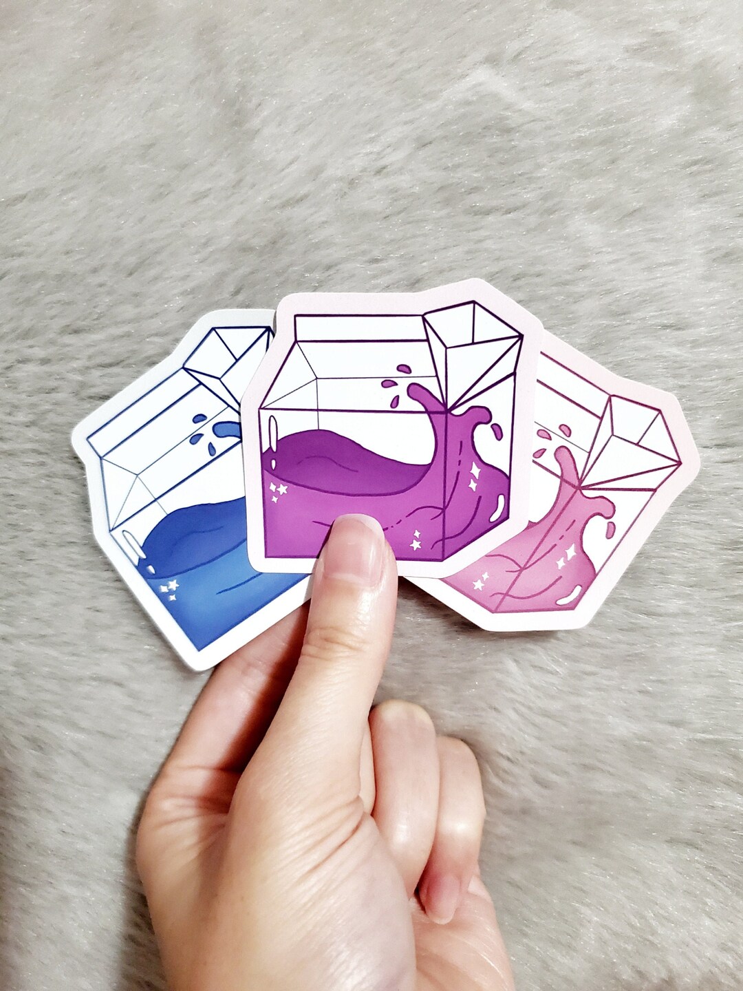 Magic Juice Cartons & Jar of Paper Stars Stickers [+holo] - Etsy