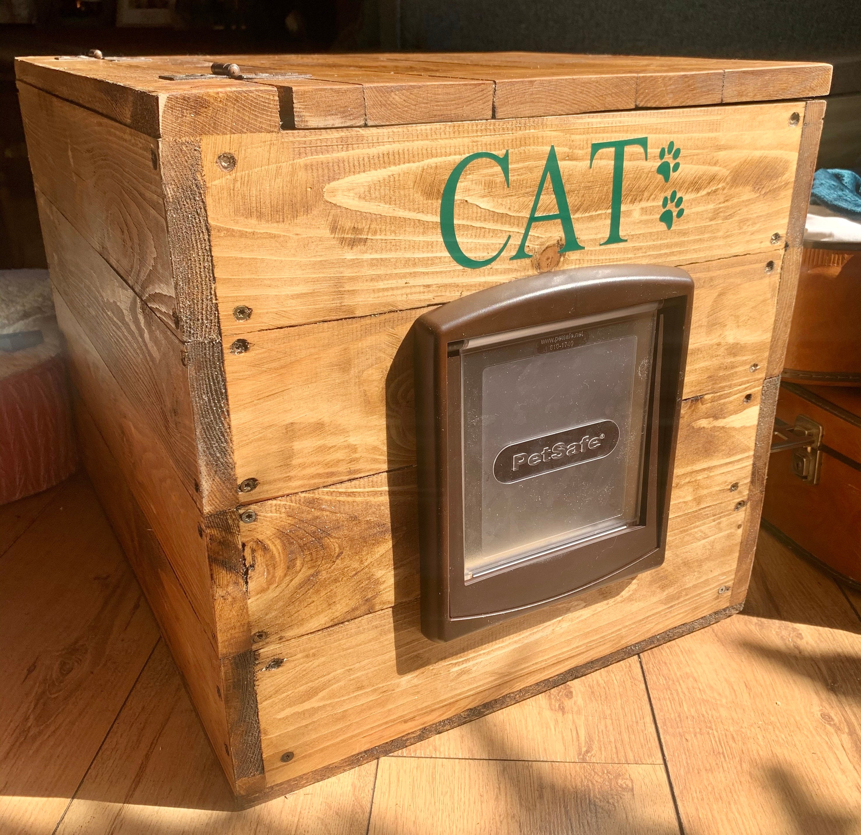 MEDIUM Personalised & bespoke Cat litter box cover pet Etsy