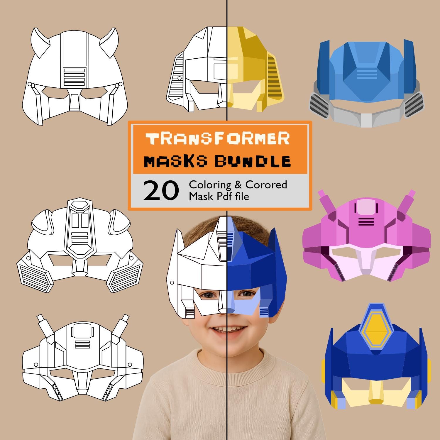 Fichier Numérique – Gabarit Pour Découper Vos écussons Autobot (Transformers)