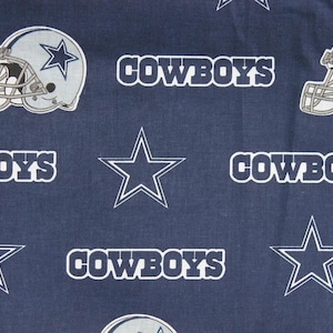 NFL Dallas Cowboys 100% Cotton Fabric - Navy