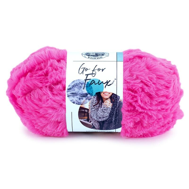 Lion Brand GO FOR FAUX Fur Yarn Neon Colors 9.00 or 3/25.00 Etsy