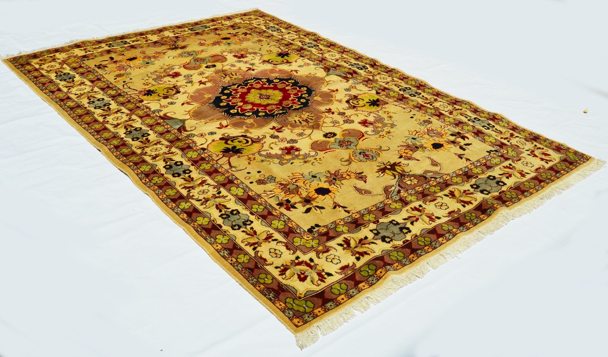 6X9 Area Rug Fine Quality Hand Knotted Kargai Rug in Multi Etsy