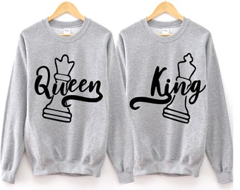 matching his and hers sweaters