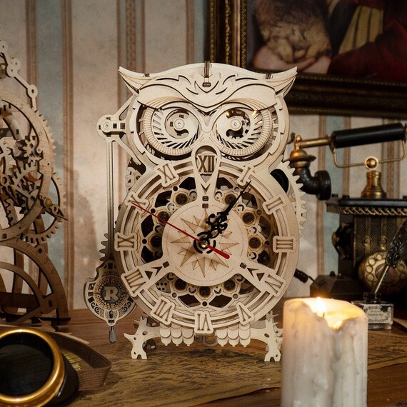 3D DIY Owl Clock Model Kit & Home Décor for Kids Age 14 Years - Etsy UK