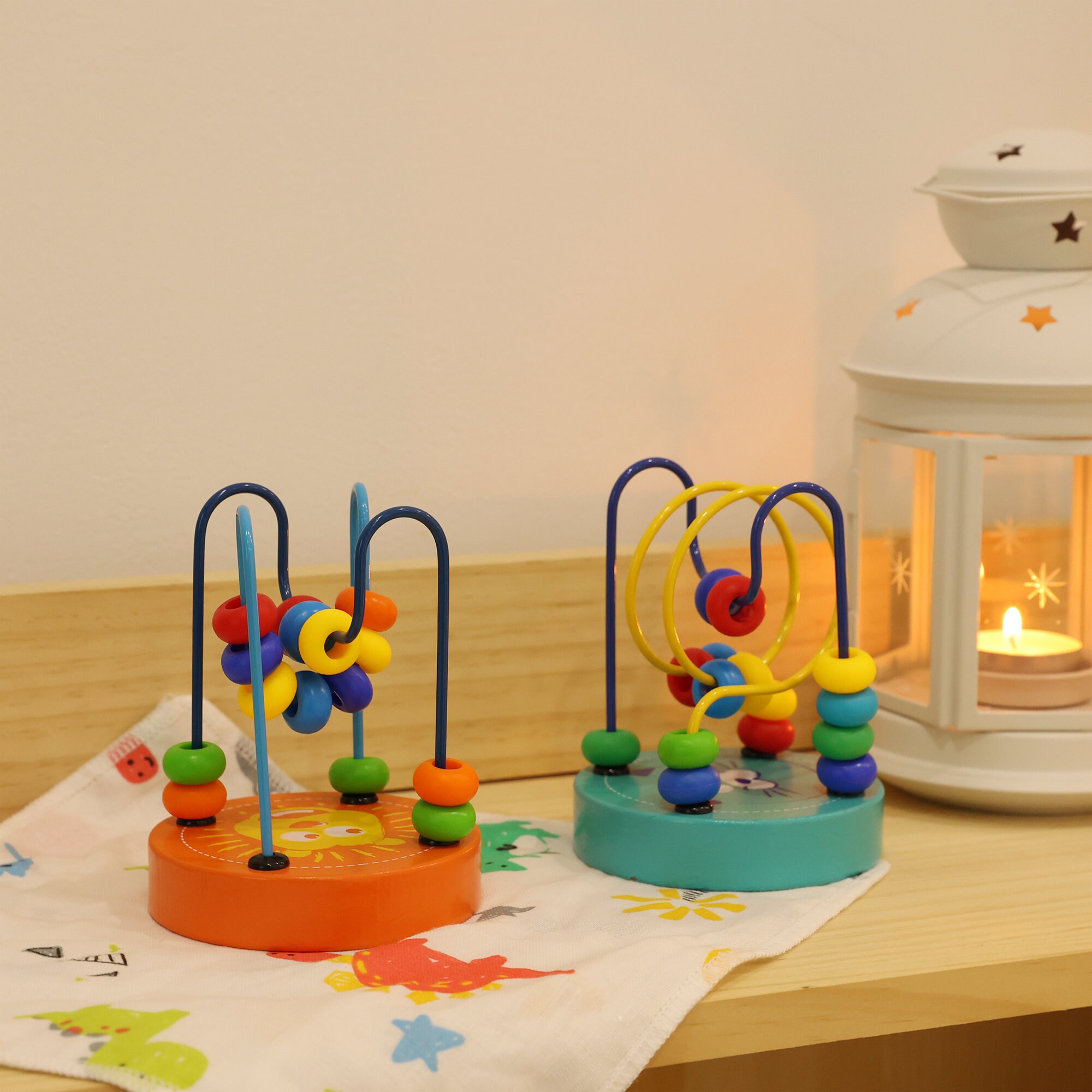 Animal Bead Mazes Wooden Roller Coaster Toys for Kids Age 18 Etsy