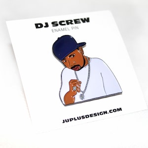 DJ Screw Enamel Pin