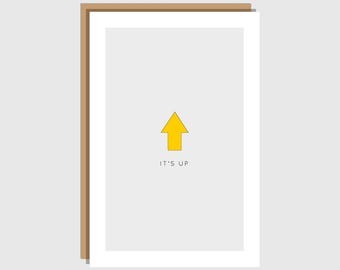 Biglietto di auguri "It's Up" / Biglietto di congratulazioni per grandi vittorie e celebrazioni