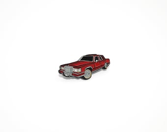 Red Candy Paint Slab Enamel Pin