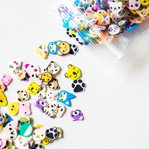 Personalised block letter bead resin ballpoint pen Animals