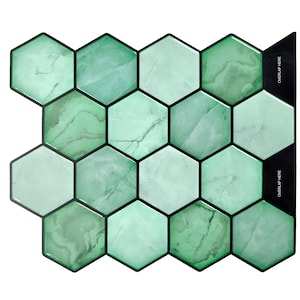 SAGE Green Peel And Stick Wall Tile | Kitchen Backsplash Tiles | Self Adhesive Tiles For Home Décor From Mosaicowall - Style 105