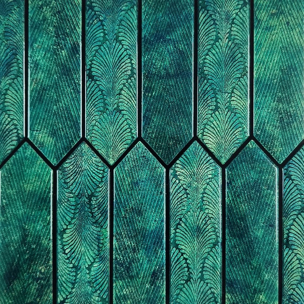 Creative Emerald Green Peel And Stick Wall Tile | Kitchen Backsplash Tiles | Self Adhesive Tiles For Home Décor From Mosaicowall - Style 171
