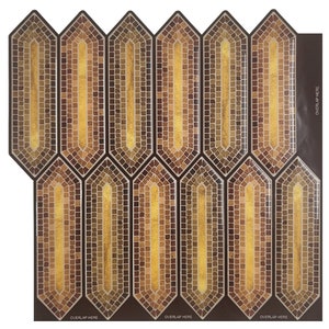 Yellow Hexagon Peel And Stick Wall Tile | Kitchen Backsplash Tiles | Self Adhesive Tiles For Home Décor From Mosaicowall - Style 175