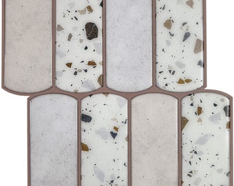Classic Terrazzo Peel And Stick Wall Tile | Kitchen Backsplash Tiles | Self Adhesive Tiles For Home Décor From Mosaicowall - Style 168