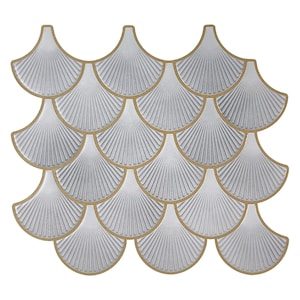 Shady White 3D Peel And Stick Wall Tile | Kitchen Backsplash Tiles | Self Adhesive DIY Tiles For Home Decor From Mosaicowall - Style 176