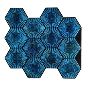 Royal Blue Peel And Stick Wall Tile | Kitchen Backsplash Tiles | Self Adhesive Tiles For Home Décor From Mosaicowall - Style 164