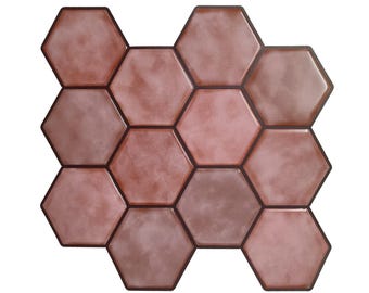 Rosa Peel and Stick Backsplash Fliesen: Selbstklebende Wohndekoration - Stil MOS116