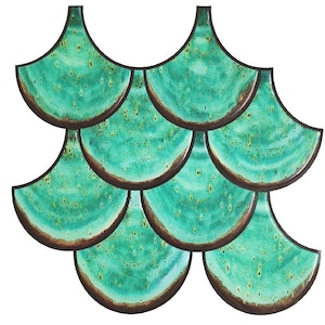 Sea Green Peel and Stick Wandfliese: Küchen Aufkantung, Home Decor