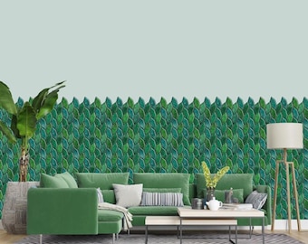 3D Green Peel and Stick Tile for Kitchen Backsplash, Easy DIY Home Decor