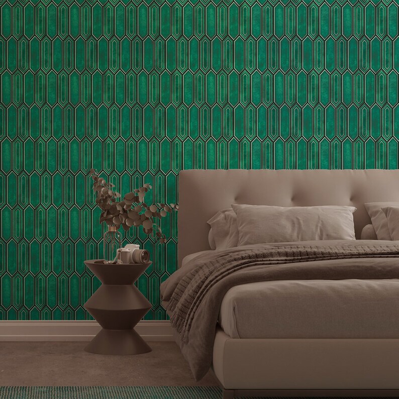 Forest Green Peel and Stick Wall Tile Kitchen Backsplash Etsy