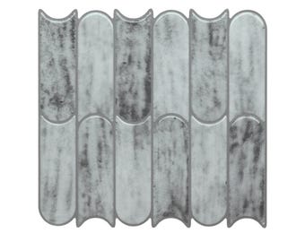 Azulejos autoadhesivos grises para salpicaderos de cocina: decoración del hogar con adhesivo