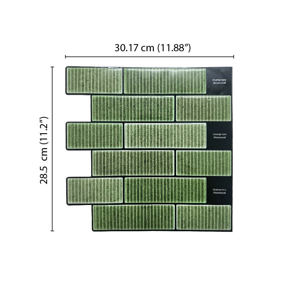 Azulejo de pared autoadhesivo color verde oliva estilo metro: protector  contra salpicaduras de cocina - Etsy México, image size:1000x1000