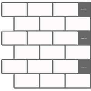 Subway  Peel & Stick Backsplash self Adhesive ,3D Wall PU Gel Vinyl Tiles for Home Décor, Kitchen, Bathroom- Style 32