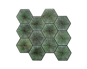 3D Peel and Stick Wall Tiles, Sage Green Waterproof Vinyl Decor
